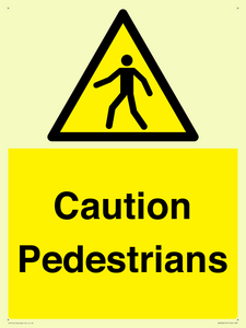 Caution Pedestrians